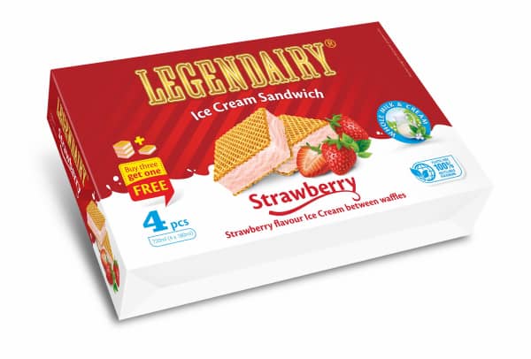 legendairy sandwich strawberry ice cream sandwitch